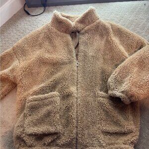 Cozy Tan Sherpa Jacket